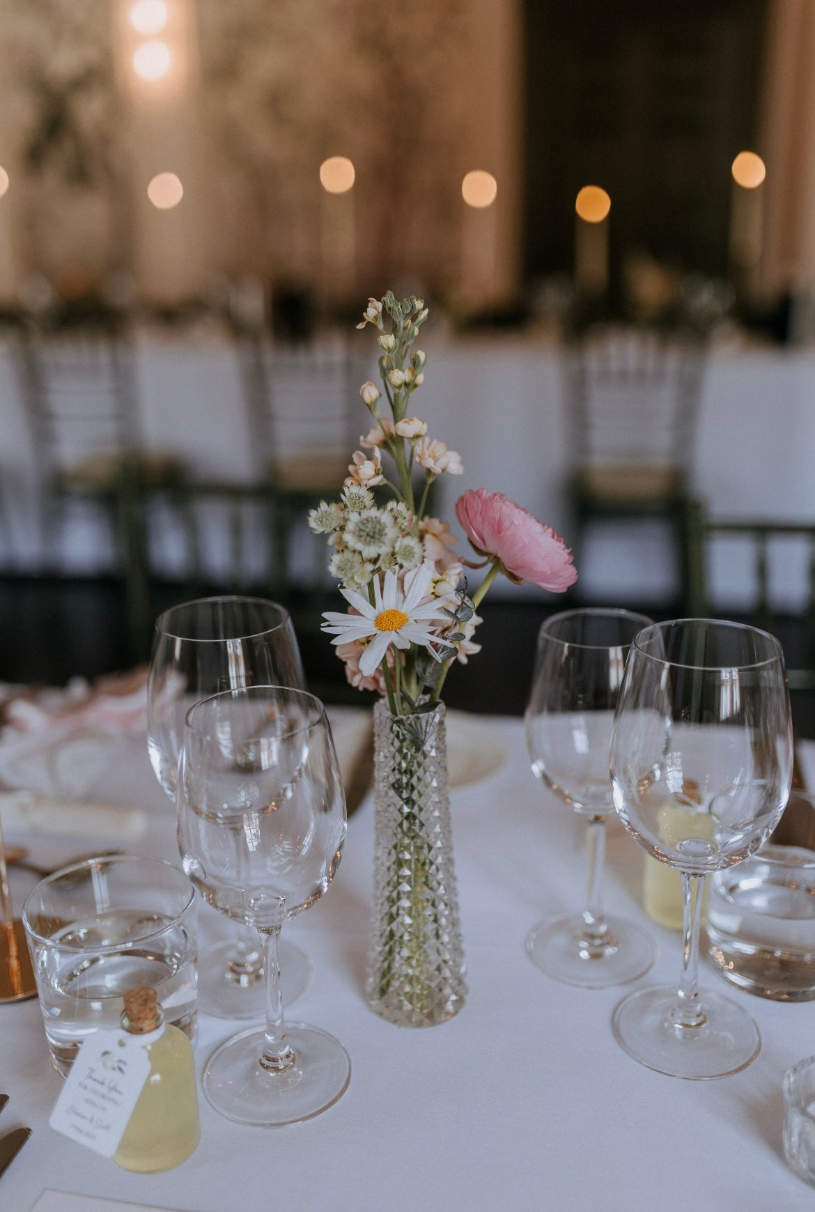 Bud vases for tables and mantelpieces