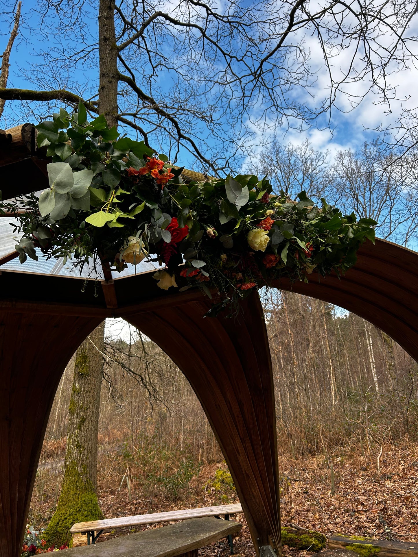 Floating floral arrangement